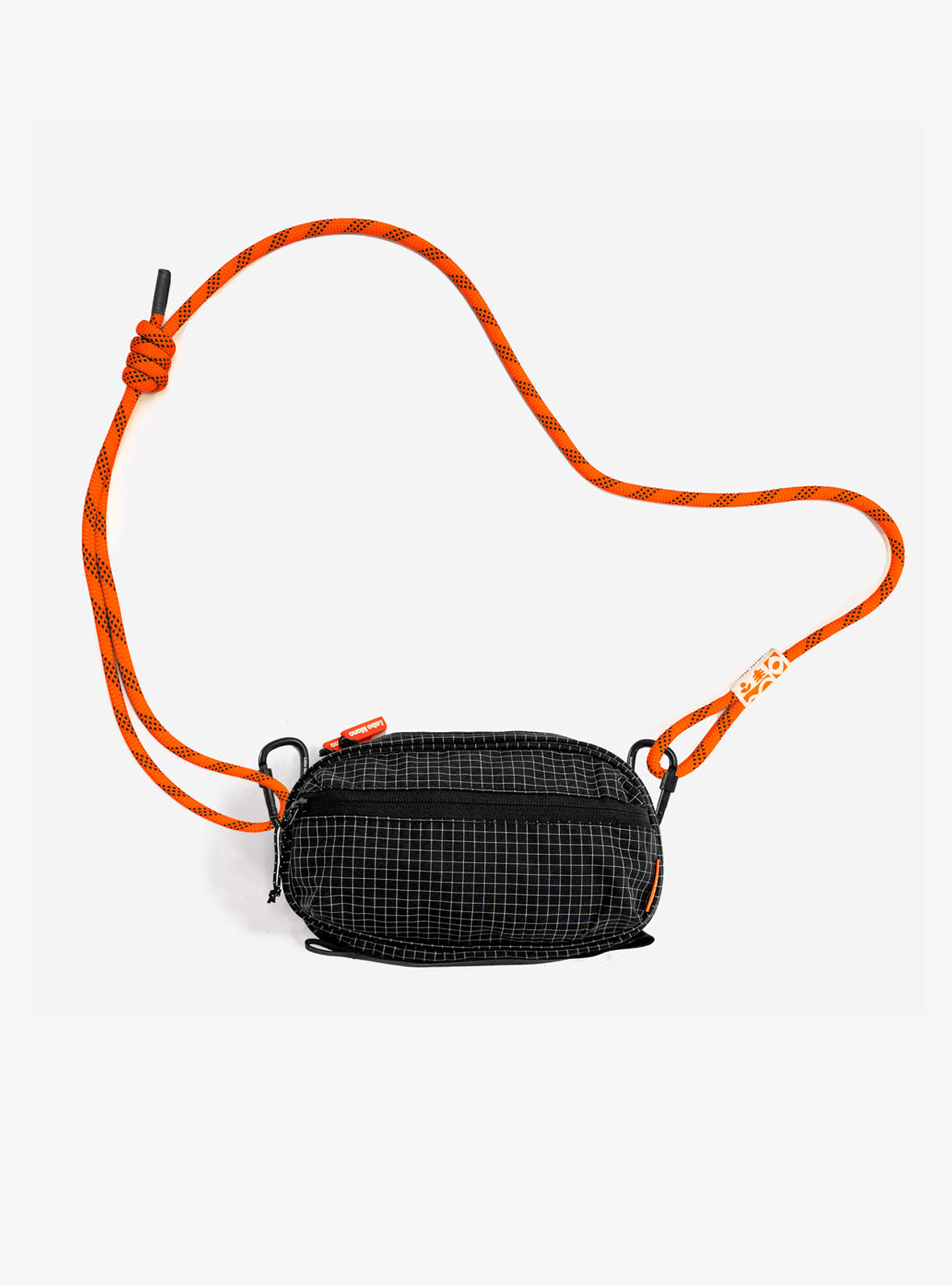 Monochrome trapezium sling bag