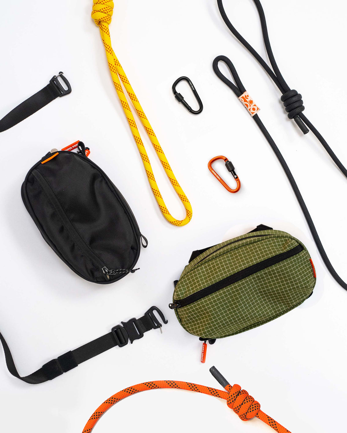 Labo Mono medium sling bag and its modular components