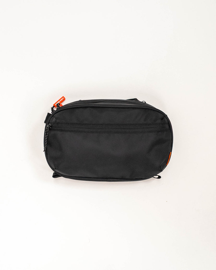 Sling Bag - Large in Black, front view.