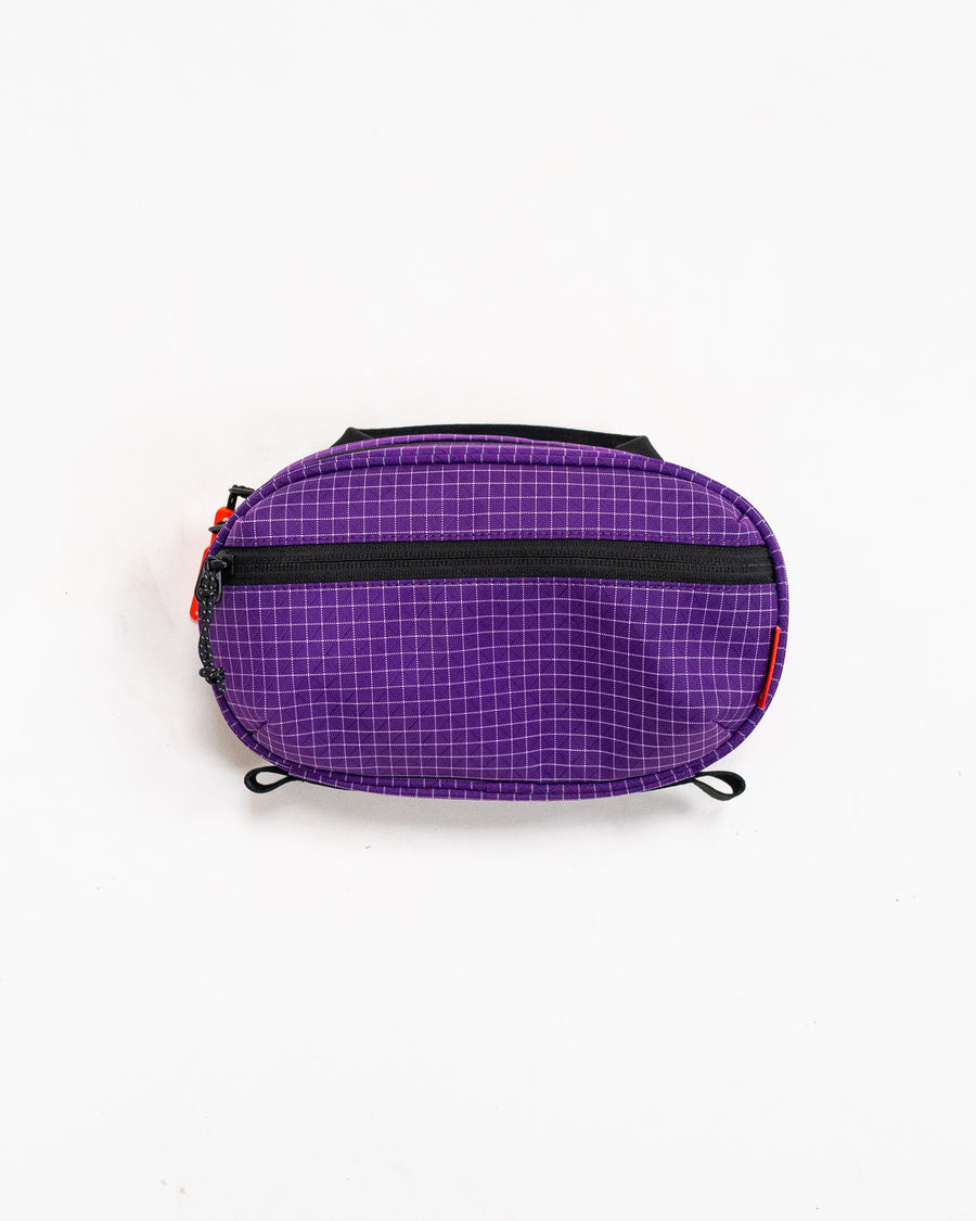 Sling Bag - Medium in Gridstop Ultraviolet, front view.