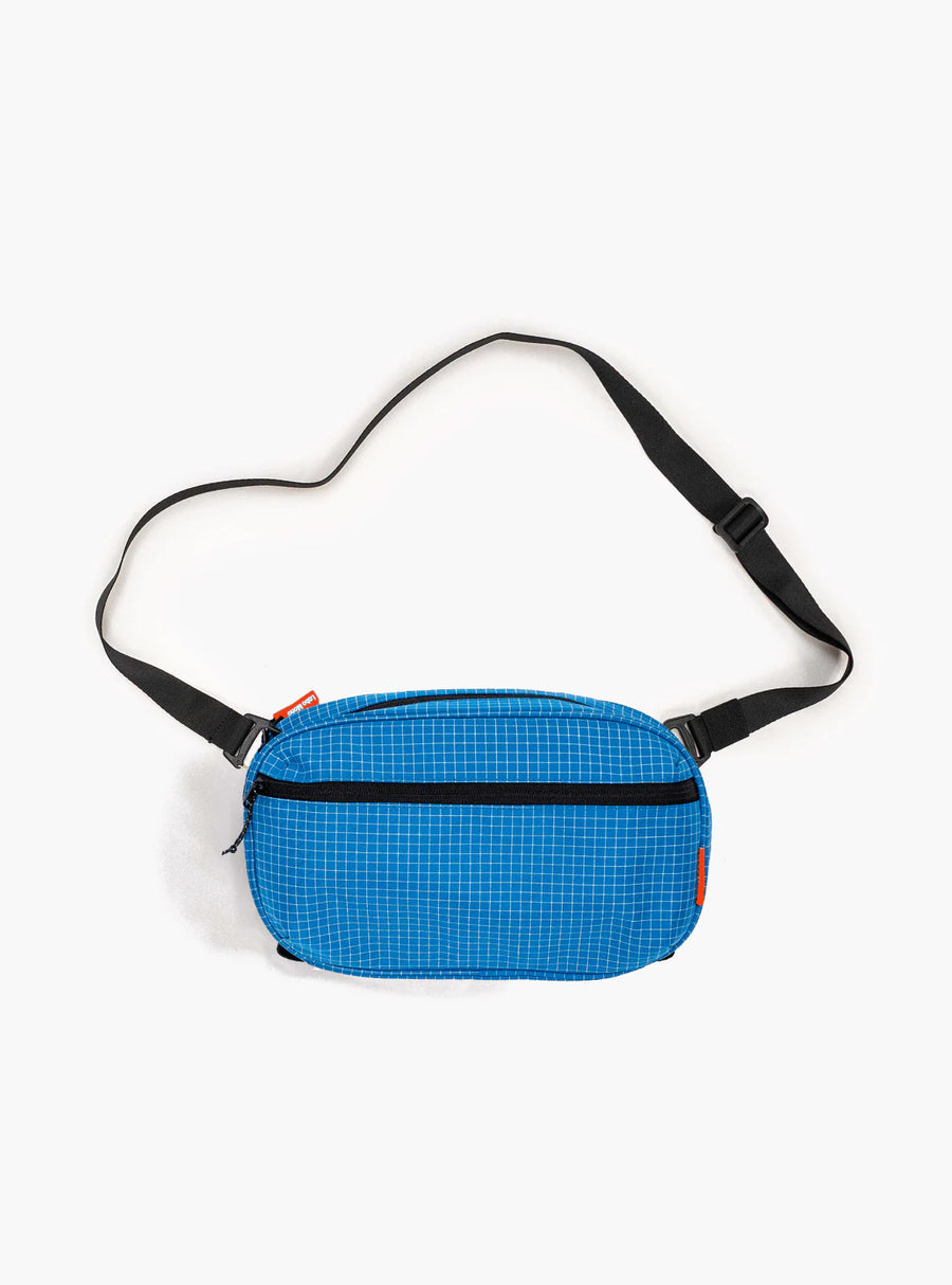 Sling Bag - Large in Blue with a flat strap.